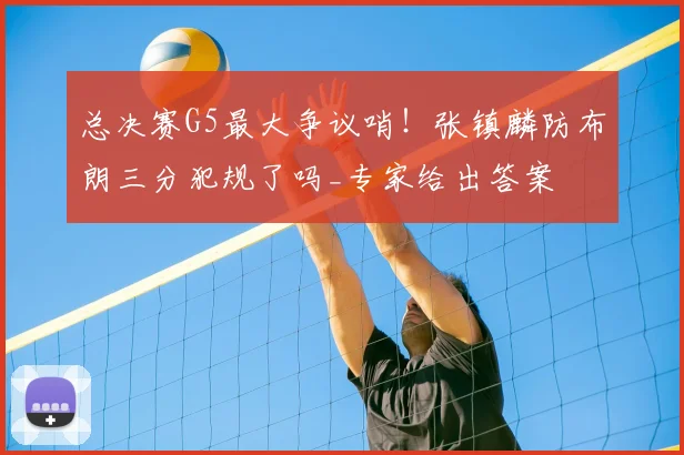 总决赛G5最大争议哨!张镇麟防布朗三分犯规了吗_专家给出答案